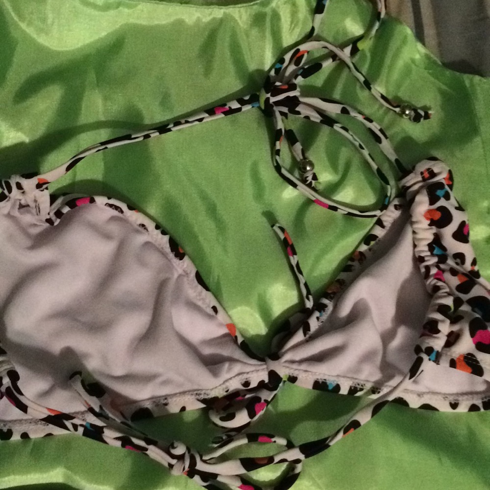 2pc colorful cheetah bikini set - Picture 5 of 7